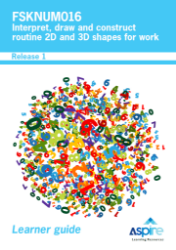 Picture of FSKNUM016 Interpret, draw and construct routine 2D and 3D shapes for work eBook