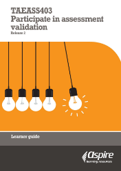 Picture of TAEASS403 Participate in assessment validation